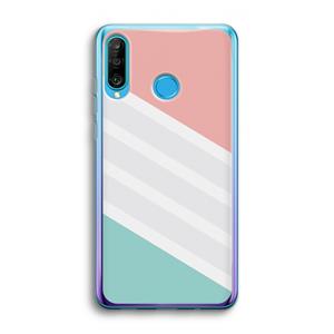 CaseCompany Strepen pastel: Huawei P30 Lite Transparant Hoesje