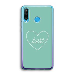 CaseCompany Best heart pastel: Huawei P30 Lite Transparant Hoesje