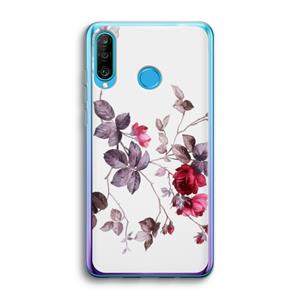 CaseCompany Mooie bloemen: Huawei P30 Lite Transparant Hoesje