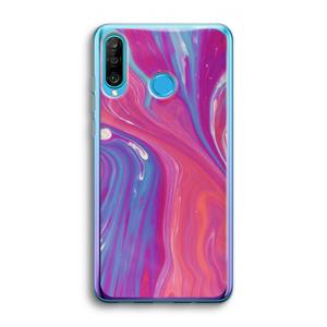 CaseCompany Paarse stroom: Huawei P30 Lite Transparant Hoesje