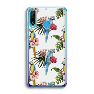 CaseCompany Kleurrijke papegaaien: Huawei P30 Lite Transparant Hoesje