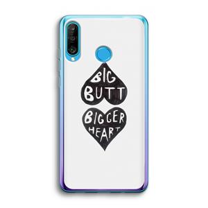 CaseCompany Big butt bigger heart: Huawei P30 Lite Transparant Hoesje