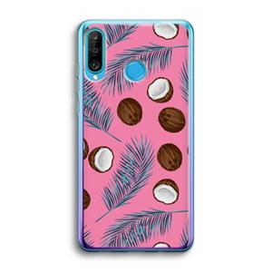 CaseCompany Kokosnoot roze: Huawei P30 Lite Transparant Hoesje