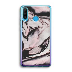 CaseCompany Roze stroom: Huawei P30 Lite Transparant Hoesje