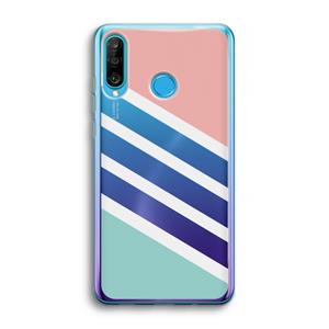 CaseCompany Strepen pastel: Huawei P30 Lite Transparant Hoesje
