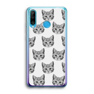 CaseCompany Kitten: Huawei P30 Lite Transparant Hoesje