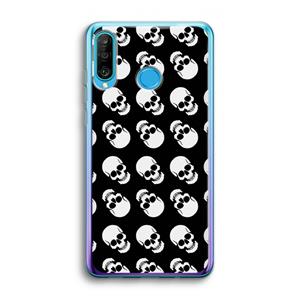 CaseCompany Musketon Skulls: Huawei P30 Lite Transparant Hoesje
