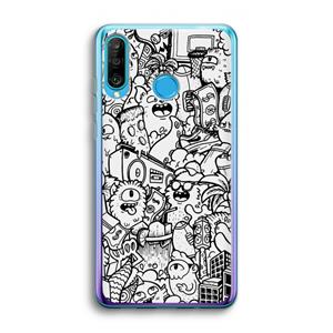 CaseCompany Vexx City #2: Huawei P30 Lite Transparant Hoesje