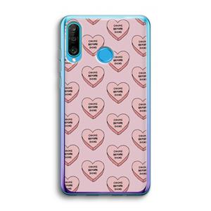 CaseCompany Chicks before dicks: Huawei P30 Lite Transparant Hoesje