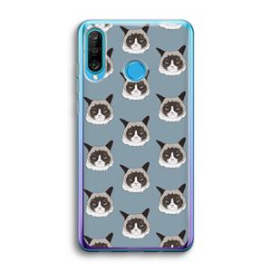 CaseCompany It's a Purrr Case: Huawei P30 Lite Transparant Hoesje