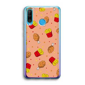 CaseCompany Chicken 'n Fries: Huawei P30 Lite Transparant Hoesje