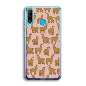 CaseCompany Alpacas: Huawei P30 Lite Transparant Hoesje