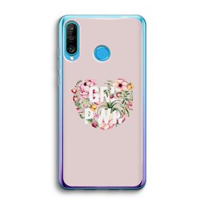 CaseCompany GRL PWR Flower: Huawei P30 Lite Transparant Hoesje