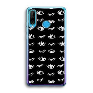 CaseCompany Eye pattern #3: Huawei P30 Lite Transparant Hoesje
