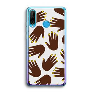 CaseCompany Hands dark: Huawei P30 Lite Transparant Hoesje