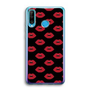 CaseCompany Lips: Huawei P30 Lite Transparant Hoesje