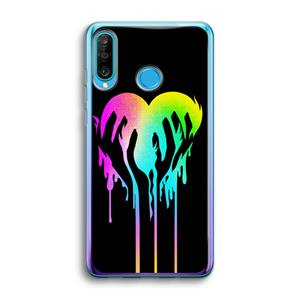 CaseCompany Hold My Heart: Huawei P30 Lite Transparant Hoesje
