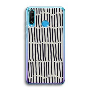 CaseCompany Moroccan stripes: Huawei P30 Lite Transparant Hoesje