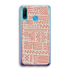 CaseCompany Marrakech Pink: Huawei P30 Lite Transparant Hoesje