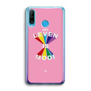 CaseCompany Het Leven Is Mooi: Huawei P30 Lite Transparant Hoesje