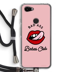 CaseCompany Badass Babes Club: Pixel 3a Transparant Hoesje met koord