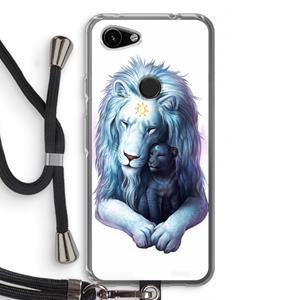 CaseCompany Child Of Light: Pixel 3a Transparant Hoesje met koord