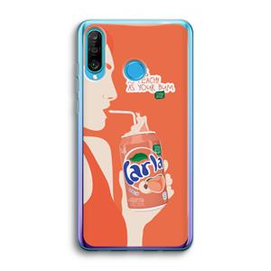 CaseCompany Peach please!: Huawei P30 Lite Transparant Hoesje