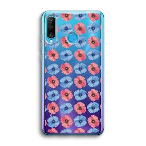 CaseCompany Klaproosjes: Huawei P30 Lite Transparant Hoesje