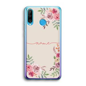 CaseCompany Rozen: Huawei P30 Lite Transparant Hoesje
