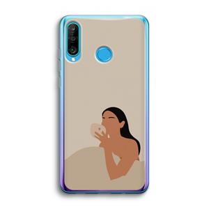 CaseCompany Fresh coffee: Huawei P30 Lite Transparant Hoesje