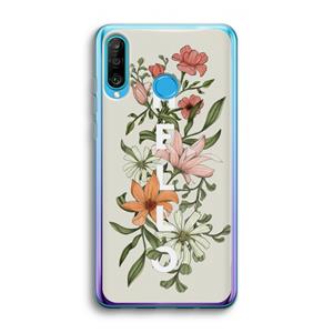 CaseCompany Hello bloemen: Huawei P30 Lite Transparant Hoesje