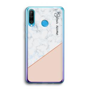 CaseCompany Marmer in stijl: Huawei P30 Lite Transparant Hoesje