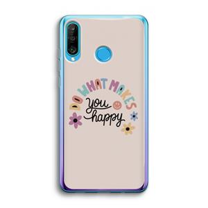 CaseCompany Happy days: Huawei P30 Lite Transparant Hoesje