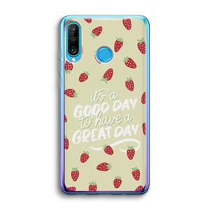 CaseCompany Don't forget to have a great day: Huawei P30 Lite Transparant Hoesje