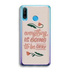 CaseCompany Optimistic flower girl: Huawei P30 Lite Transparant Hoesje