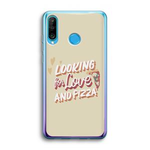 CaseCompany Pizza is the answer: Huawei P30 Lite Transparant Hoesje