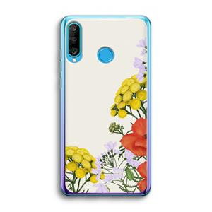 CaseCompany Wilde bloemen: Huawei P30 Lite Transparant Hoesje
