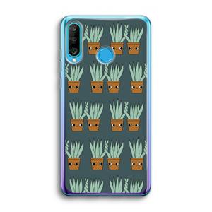 CaseCompany Sansevieria: Huawei P30 Lite Transparant Hoesje