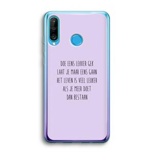 CaseCompany Gek: Huawei P30 Lite Transparant Hoesje