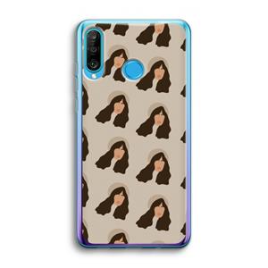 CaseCompany Bonjour mon amour: Huawei P30 Lite Transparant Hoesje