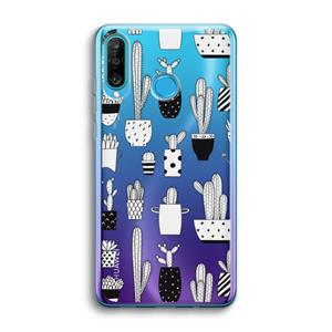 CaseCompany Cactusmotief: Huawei P30 Lite Transparant Hoesje