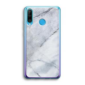 CaseCompany Witte marmer: Huawei P30 Lite Transparant Hoesje