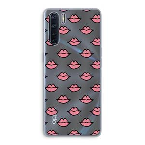 CaseCompany Lipjes: Oppo A91 Transparant Hoesje