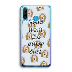 CaseCompany Hello: Huawei P30 Lite Transparant Hoesje