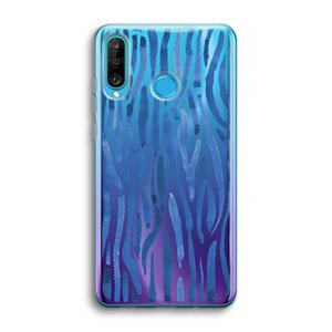 CaseCompany Blauwe nerven: Huawei P30 Lite Transparant Hoesje