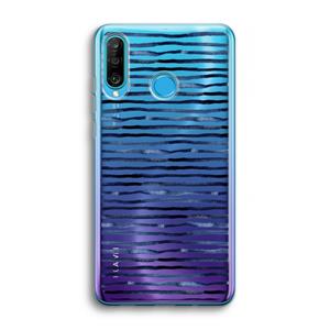 CaseCompany Verrassende lijnen: Huawei P30 Lite Transparant Hoesje