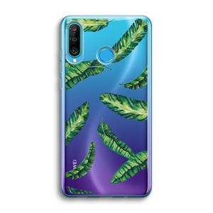 CaseCompany Lange bladeren: Huawei P30 Lite Transparant Hoesje