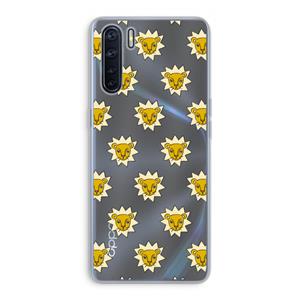 CaseCompany Leeuwenkoppen: Oppo A91 Transparant Hoesje