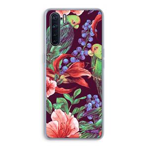 Papegaaien: Oppo A91 Transparant Hoesje