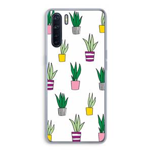 CaseCompany Sanseveria: Oppo A91 Transparant Hoesje